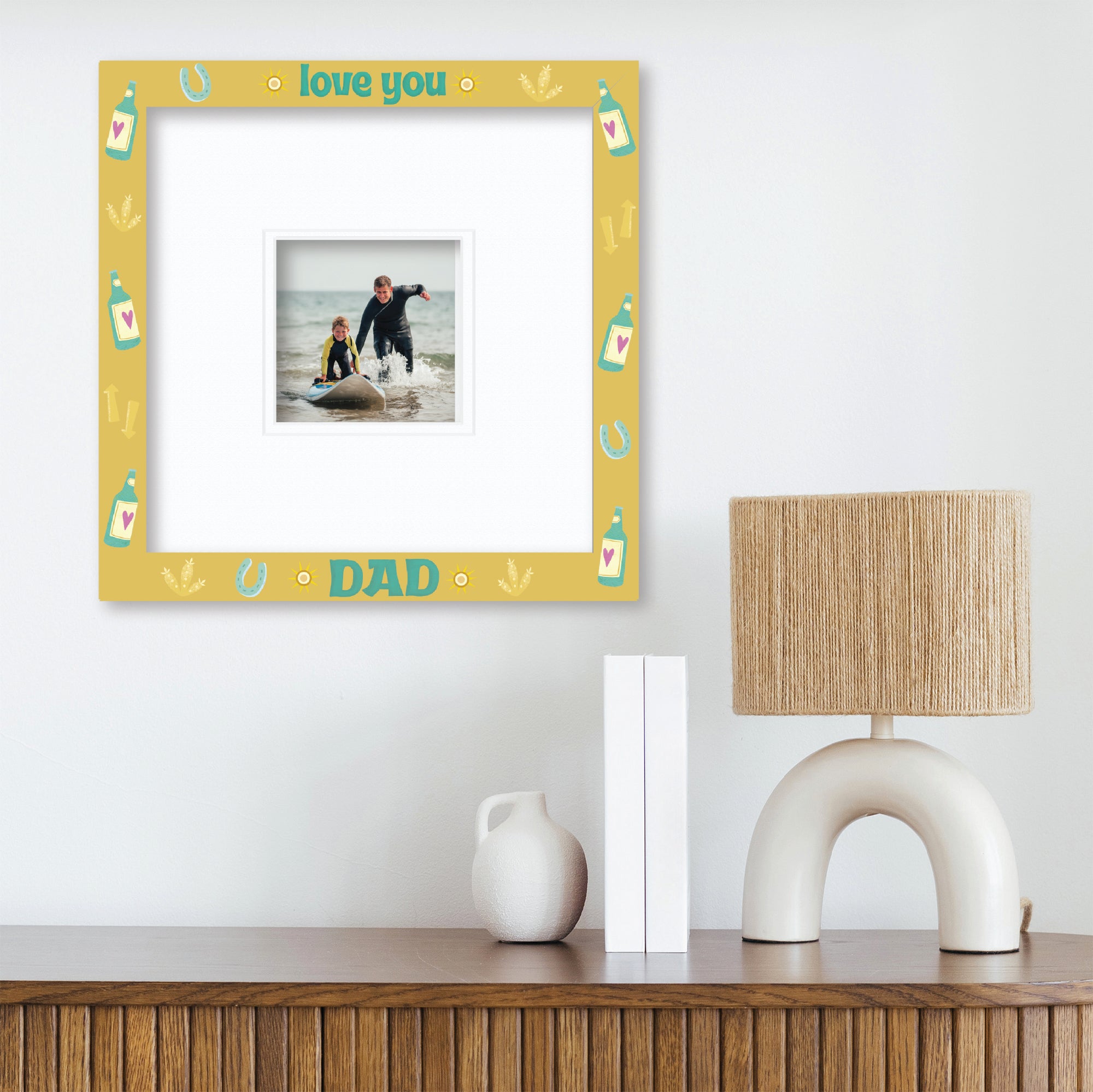 ColorBloom Moments™ - Dads Lounge - 12"x12" 1-5"x5" Opening Wall Frame
