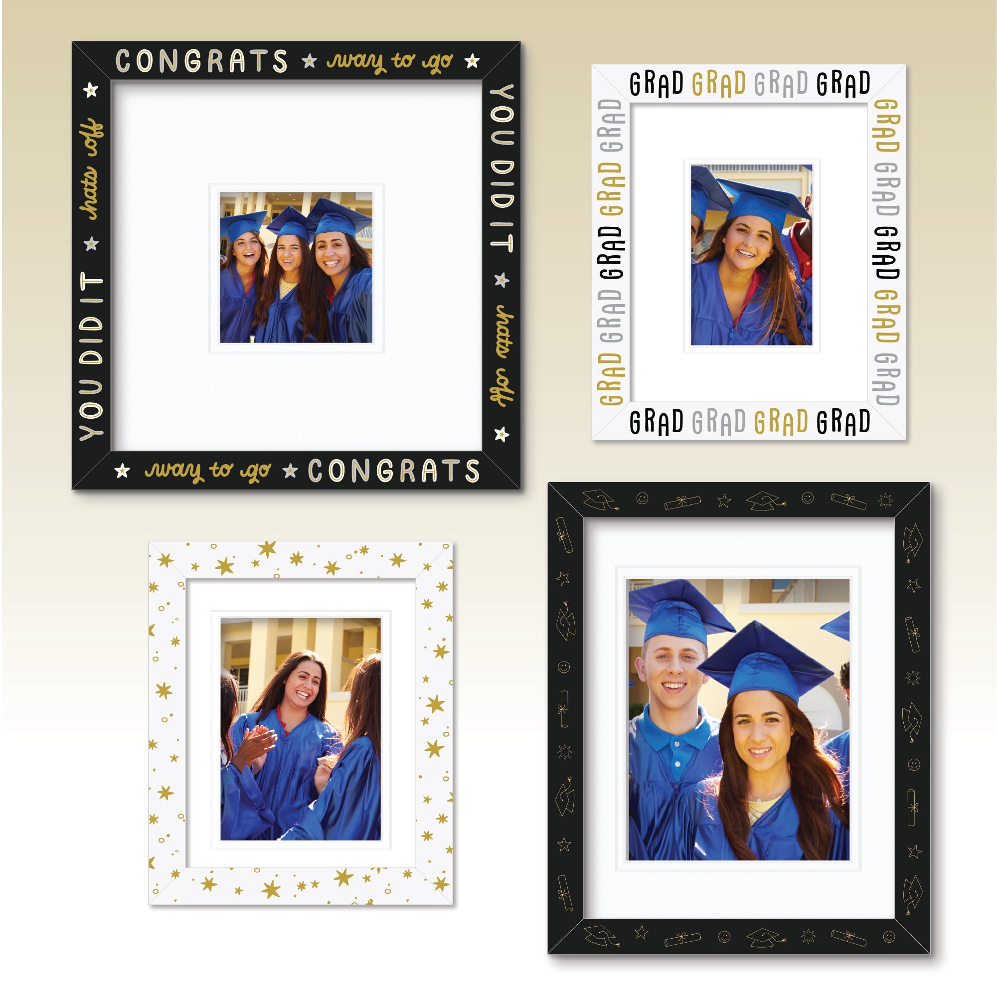 ColorBloom Moments™ - Gold Grad - Set Easel Back/Wall Frame