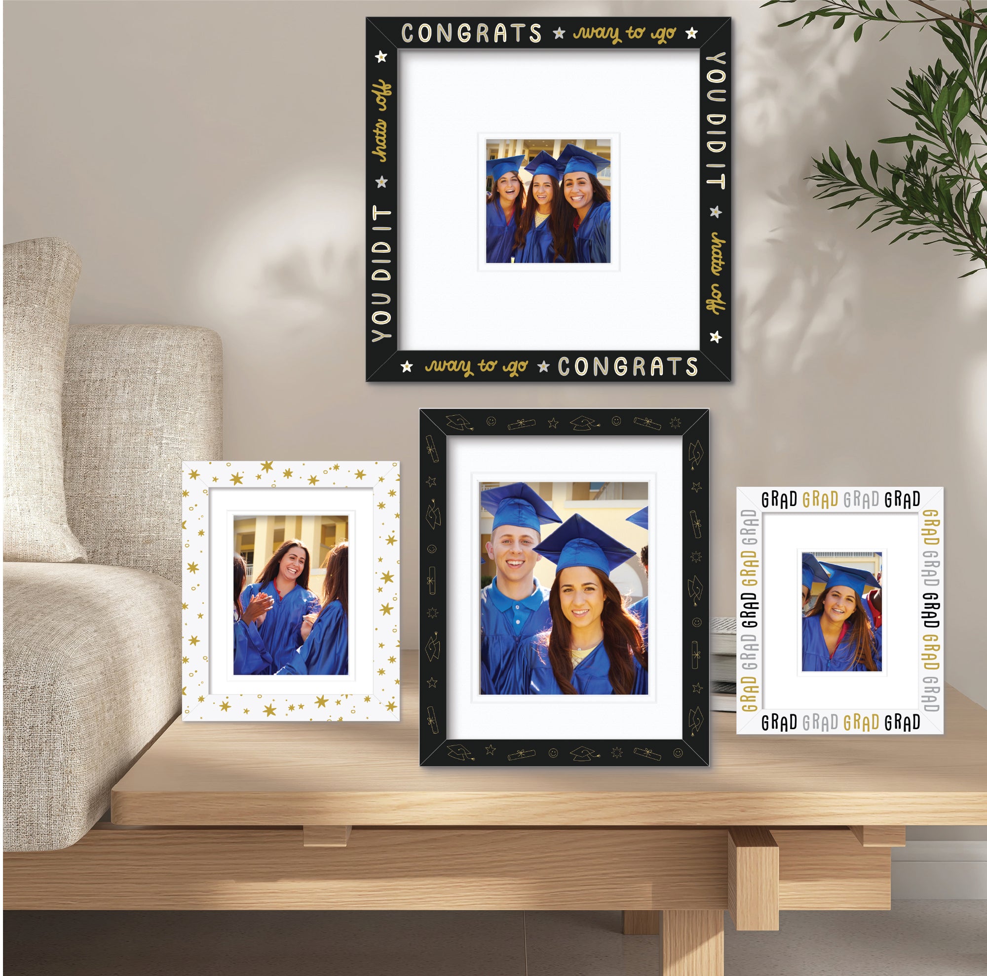 ColorBloom Moments™ - Gold Grad - Set Easel Back/Wall Frame