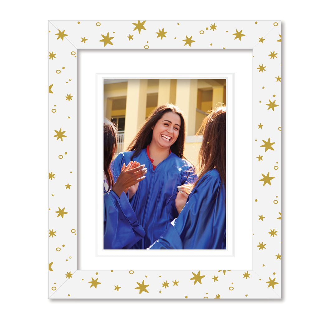 ColorBloom Moments™ - Gold Grad - 8"x10" 1-5"x7" Opening Easel Back/Wall Frame