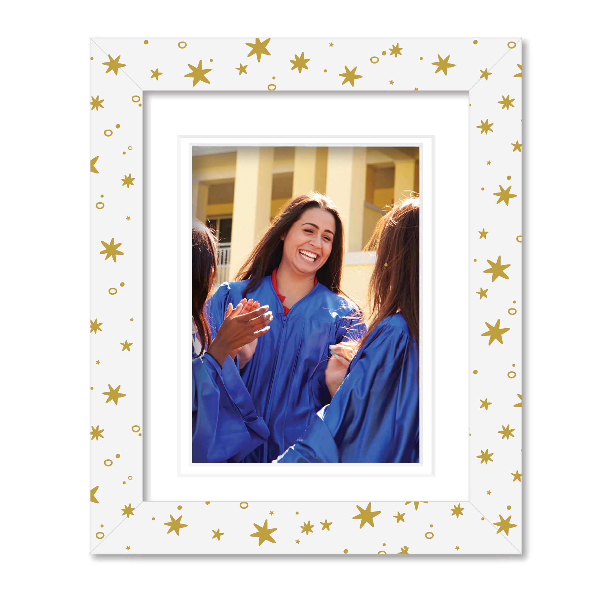 ColorBloom Moments™ - Gold Grad - 8"x10" 1-5"x7" Opening Easel Back/Wall Frame