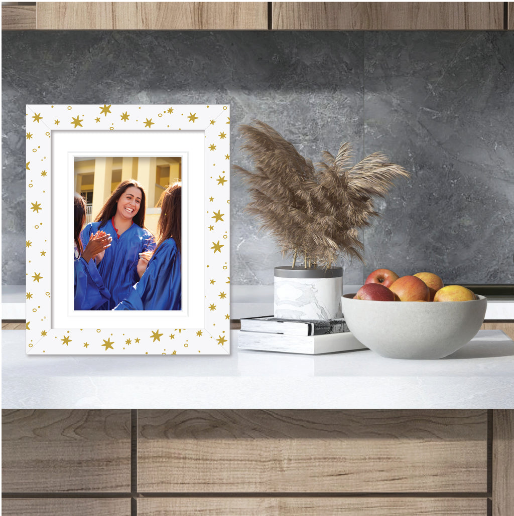 ColorBloom Moments™ - Gold Grad - 8"x10" 1-5"x7" Opening Easel Back/Wall Frame