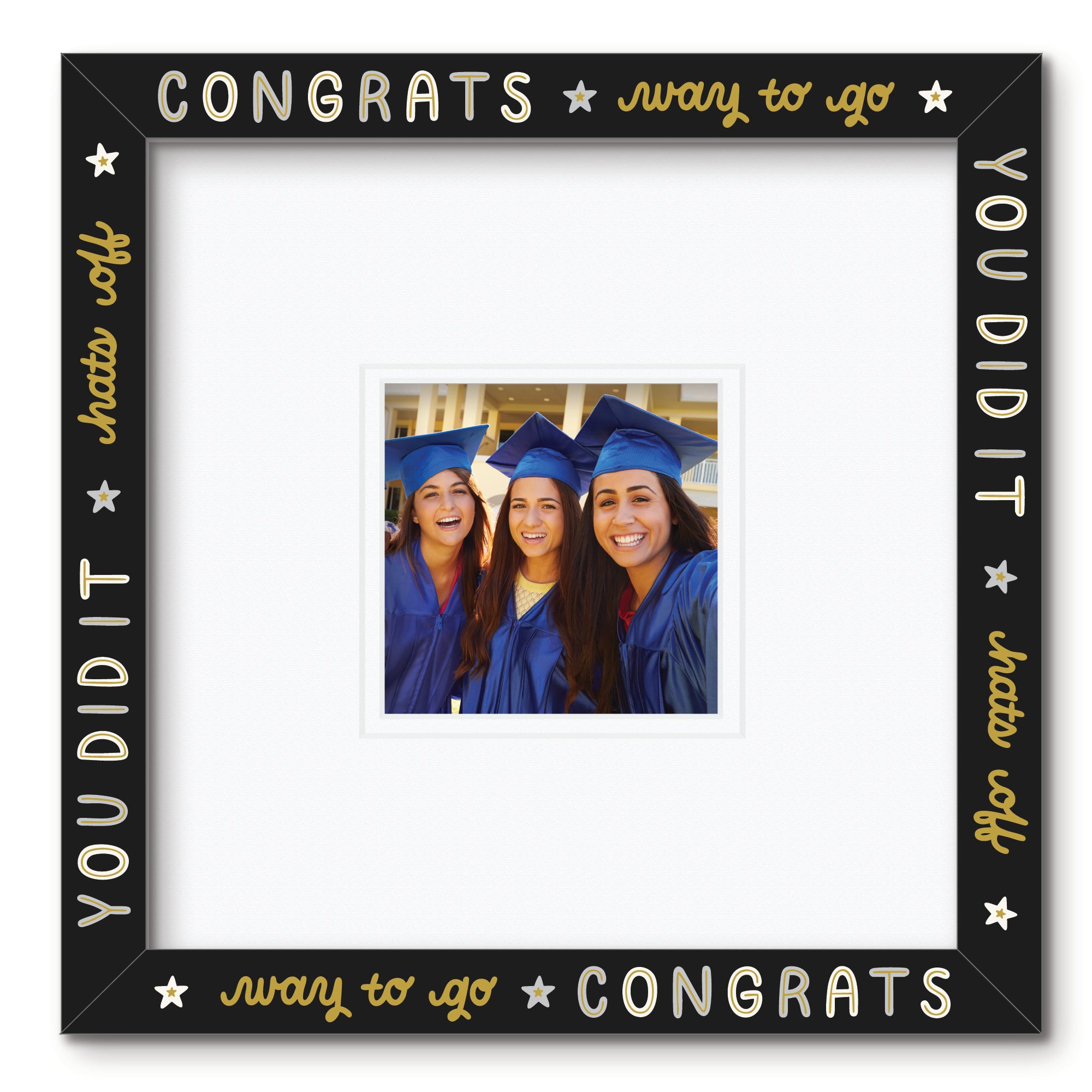 ColorBloom Moments™ - Gold Grad - 12"x12" 1-5"x5" Opening Wall Frame