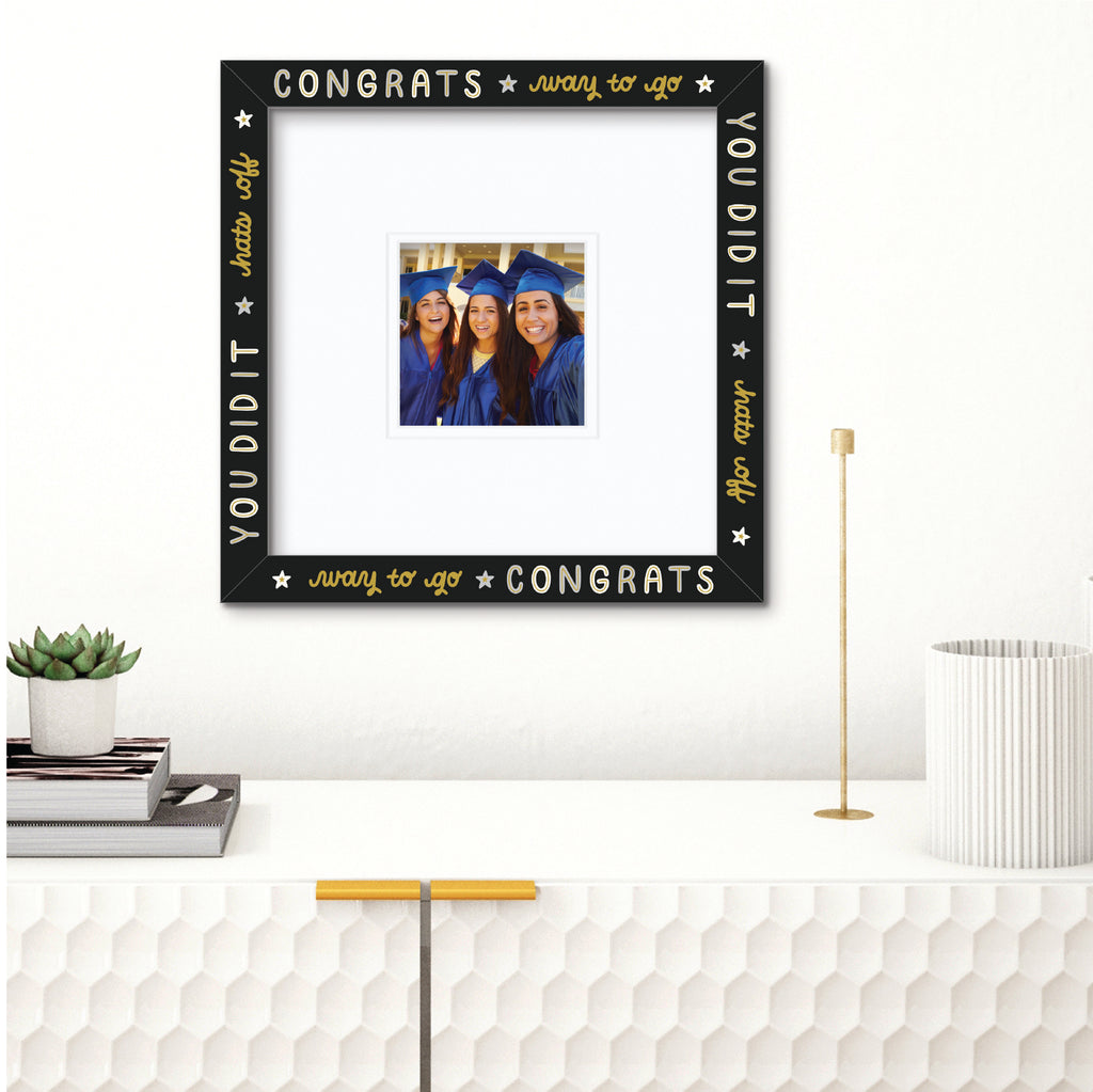 ColorBloom Moments™ - Gold Grad - 12"x12" 1-5"x5" Opening Wall Frame