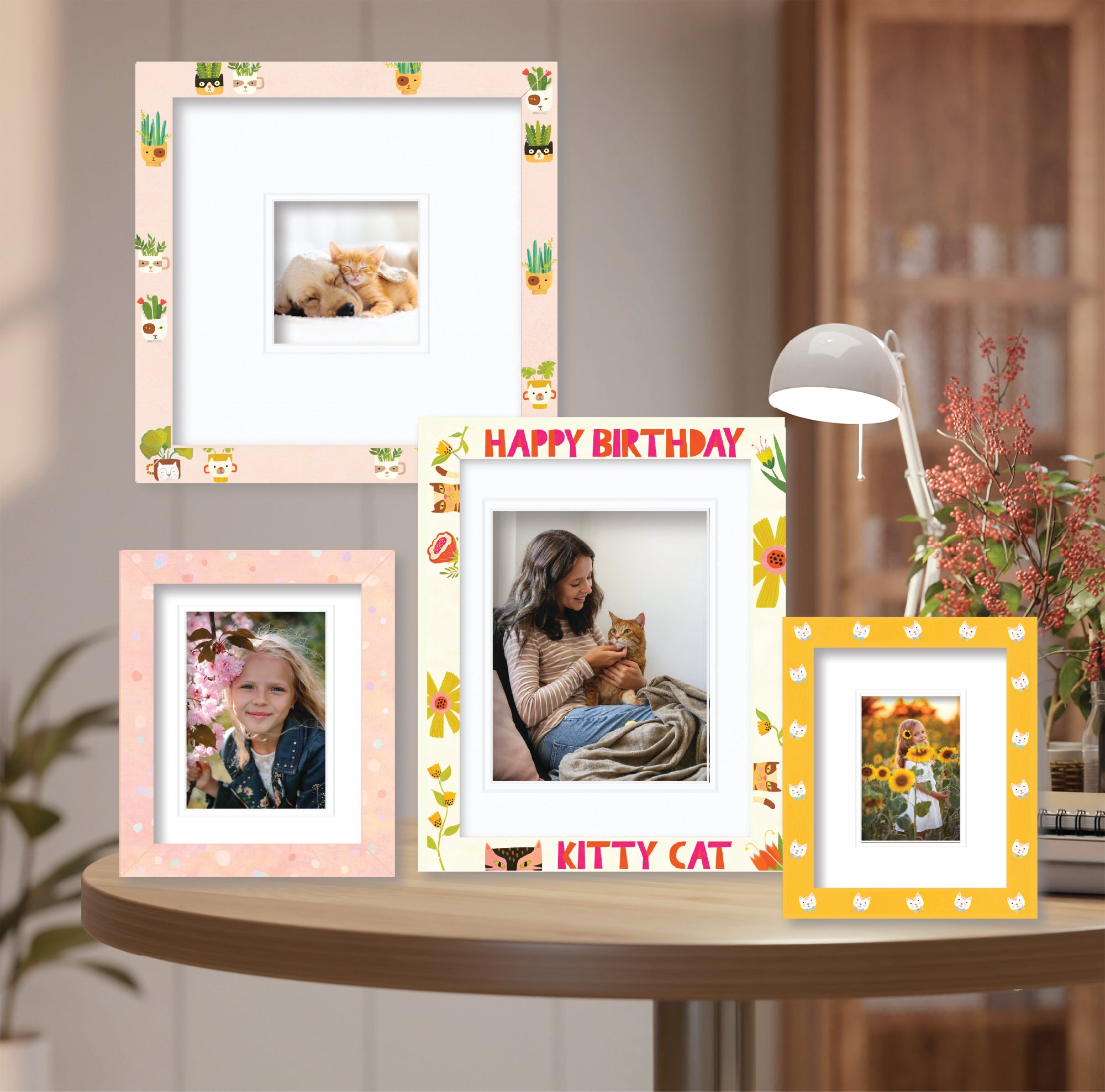 ColorBloom Moments™ - Here Kitty Kitty - Easel Back/Wall Frame Set
