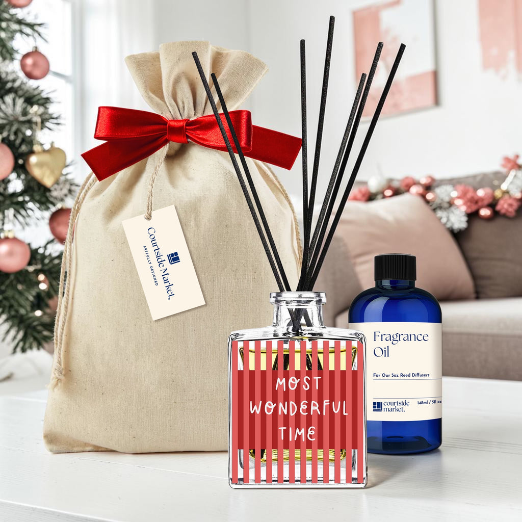 Most Wonderful Time - Pear and Vanilla Oil Reed Diffuser Set
