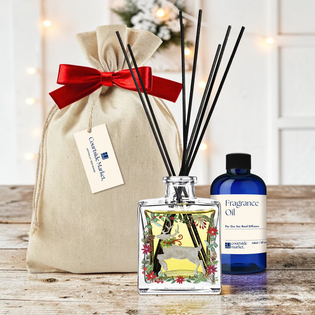Reindeer Magic - Balsam Fir and Cranberry Oil Reed Diffuser Set