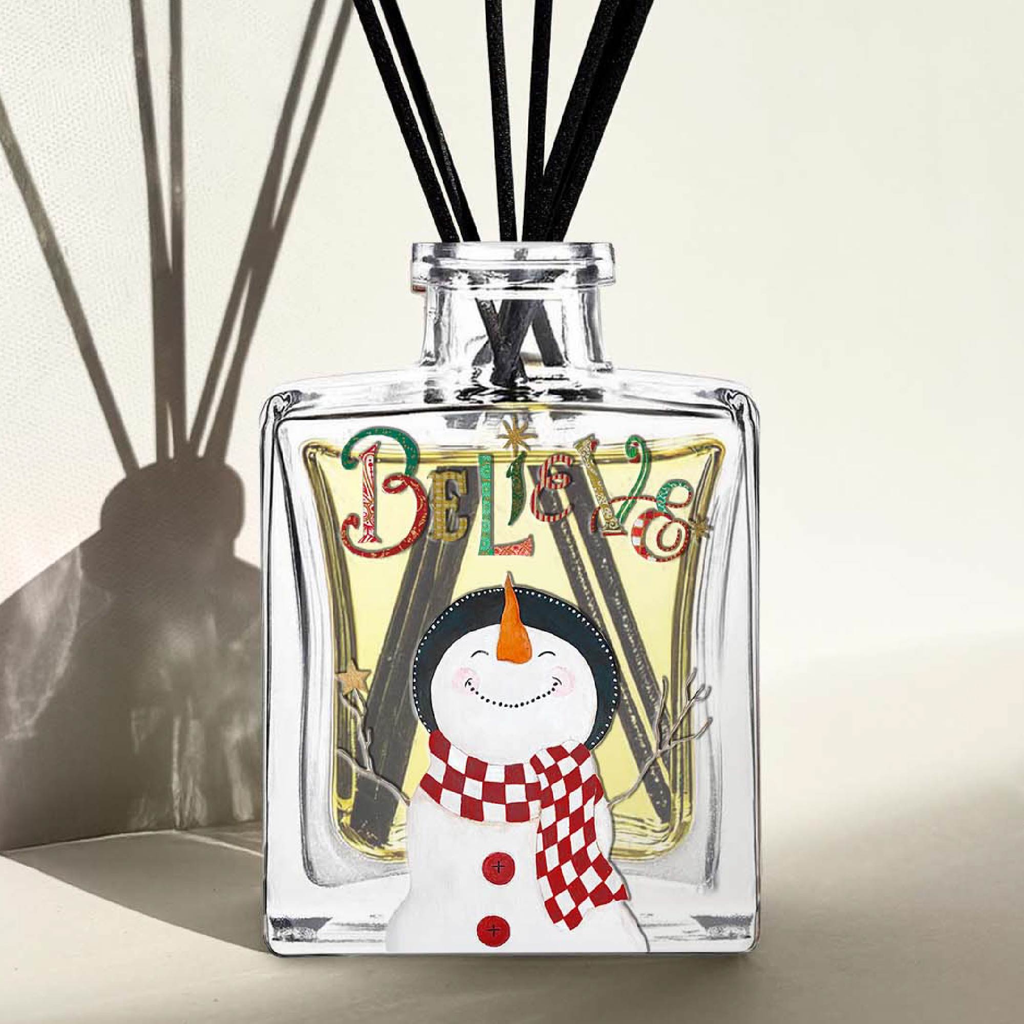 Believe Snowman - Winter Pine & Nutmeg 5oz Oil Reed Diffuser Set