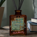 The Water Lily Pond by Claude Monet  - Water Lily & White Tea 5oz Oil Reed Diffuser Set