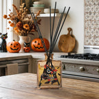Vintage Halloween Owl - Pumpkin and Cedarwood 5oz Oil Reed Diffuser Set