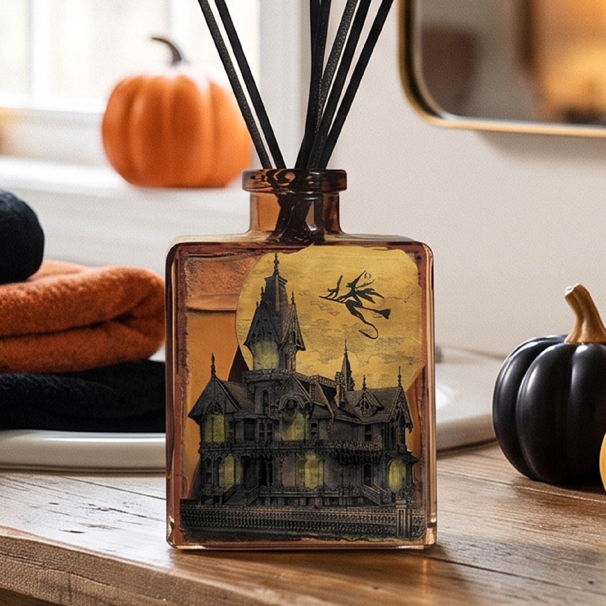 Haunted House - Blackberry and Vanilla 5oz Oil Reed Diffuser Set