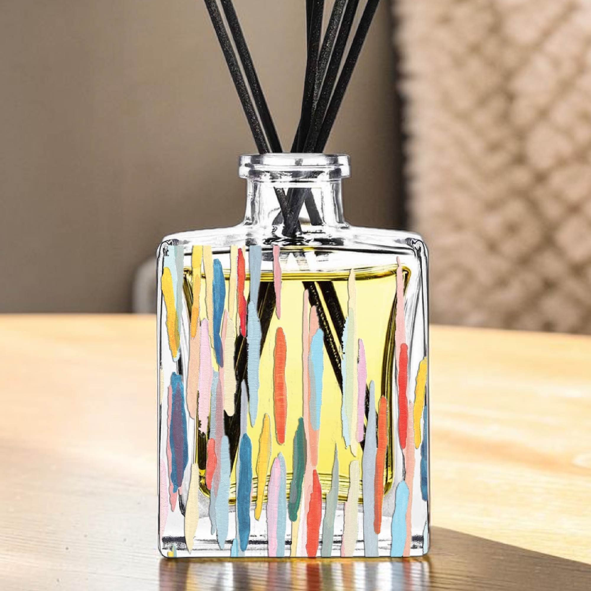 Burst of Happy - Lemon Jasmine 5oz Oil Reed Diffuser Set