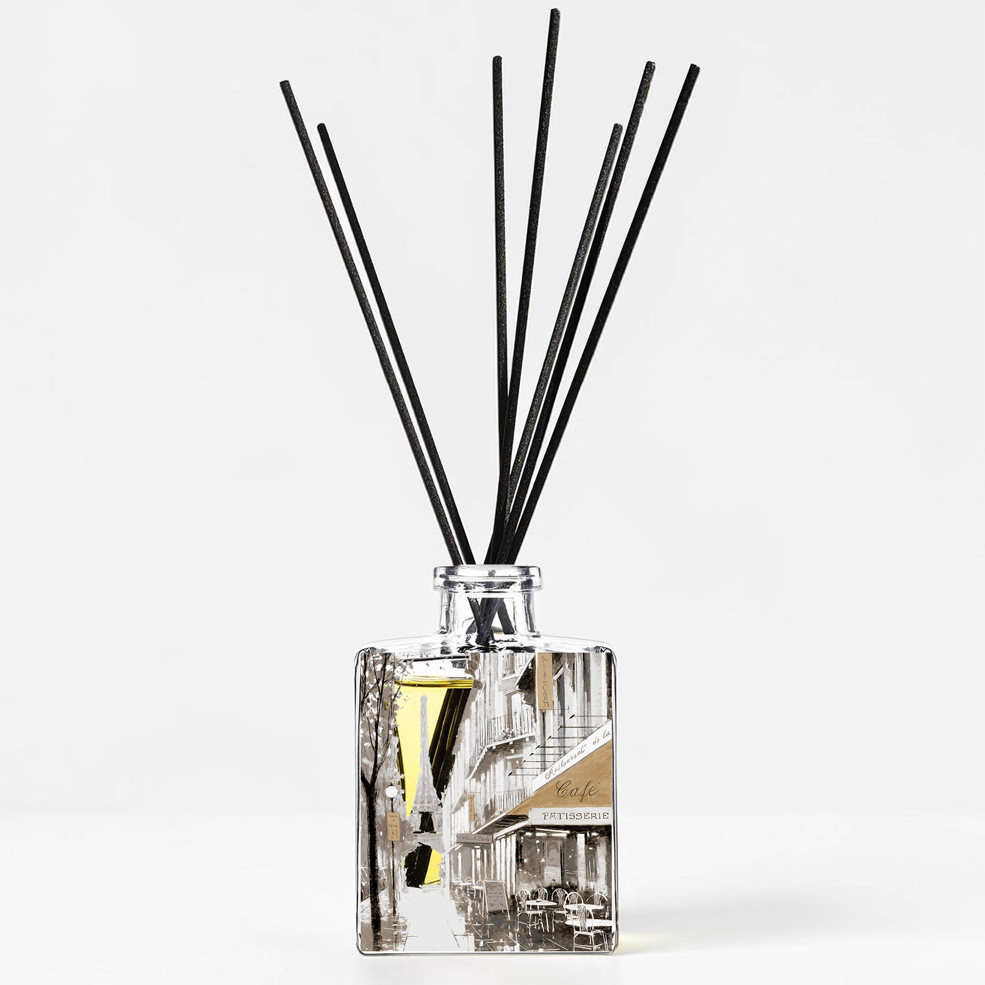 Paris Cafe - Caffe Latte 5oz Oil Reed Diffuser Set