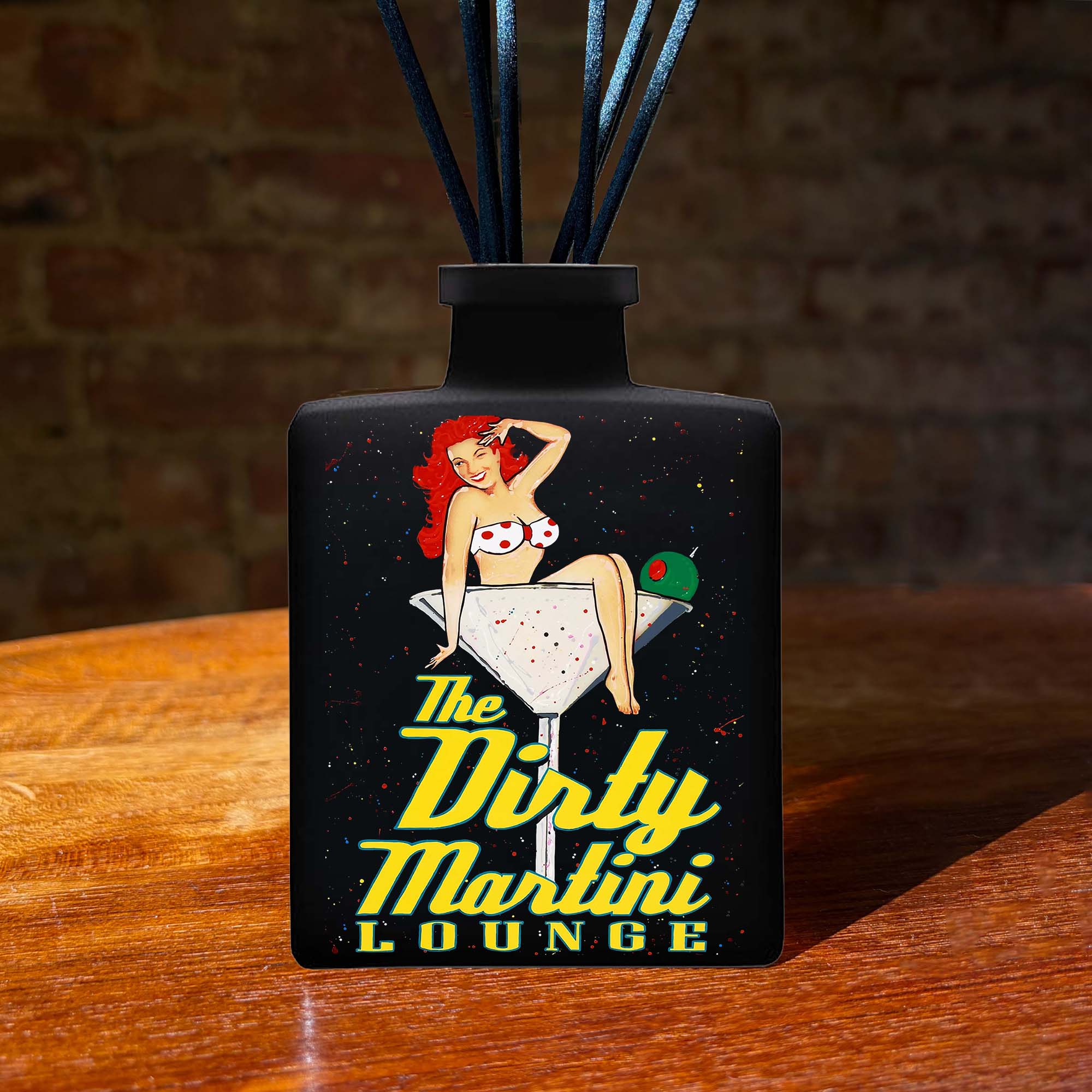 Dirty Martini Lounge I  -  Lemon Twist and Cedarwood Oil Reed Diffuser - Robert Holton Collection