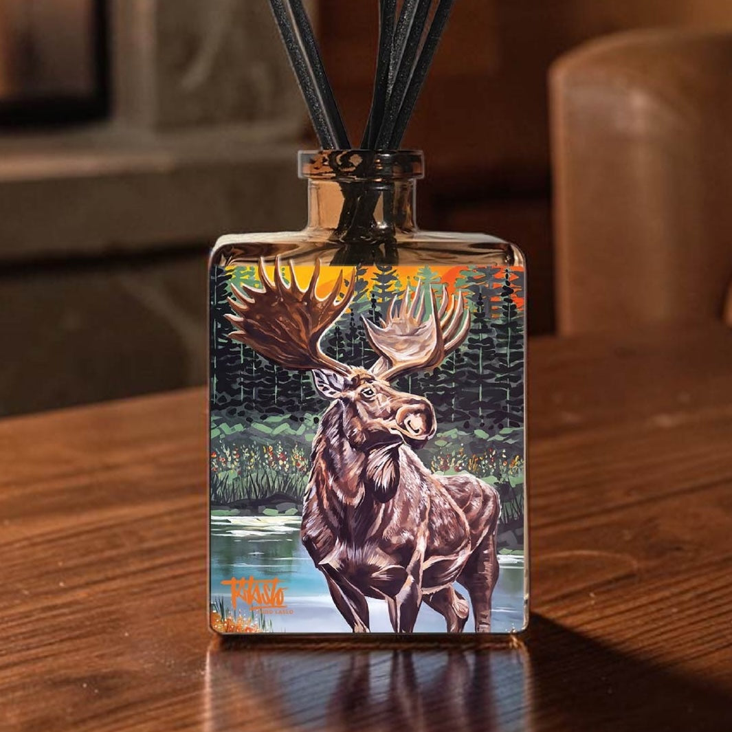 Moose - Pine Needle and Suede 5oz Oil Reed Diffuser by the Todd Laslo Collection