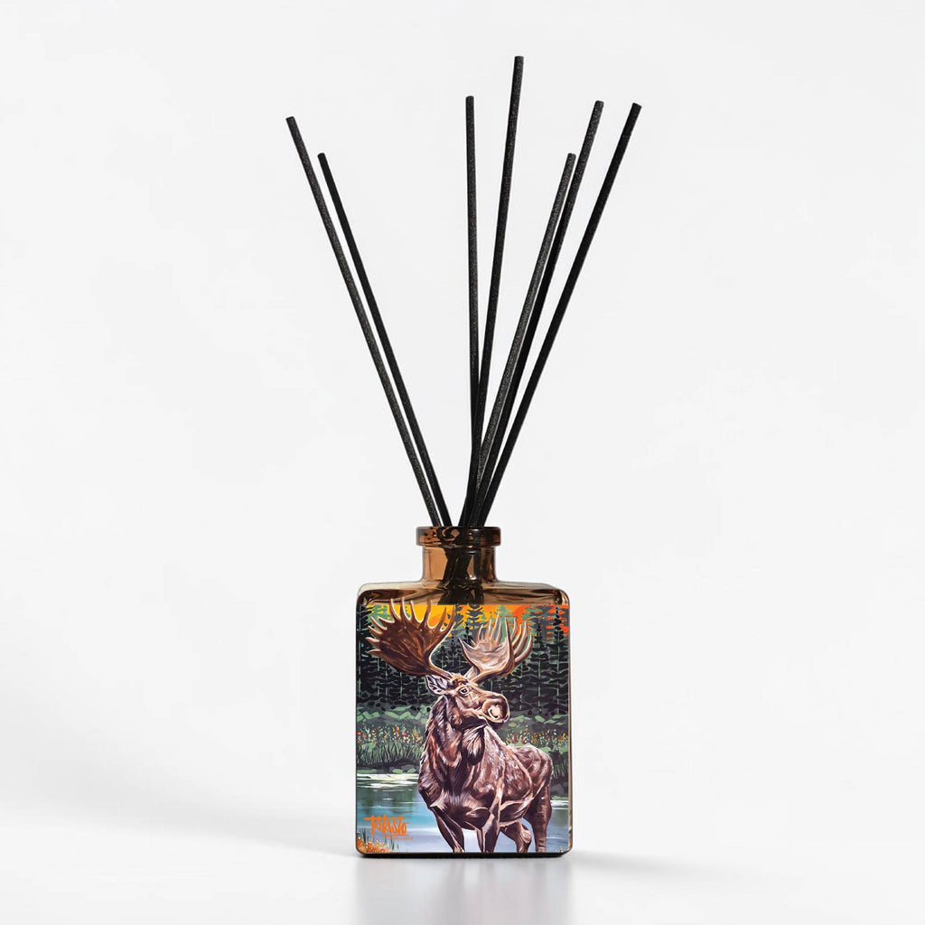 Moose - Pine Needle and Suede 5oz Oil Reed Diffuser by the Todd Laslo Collection