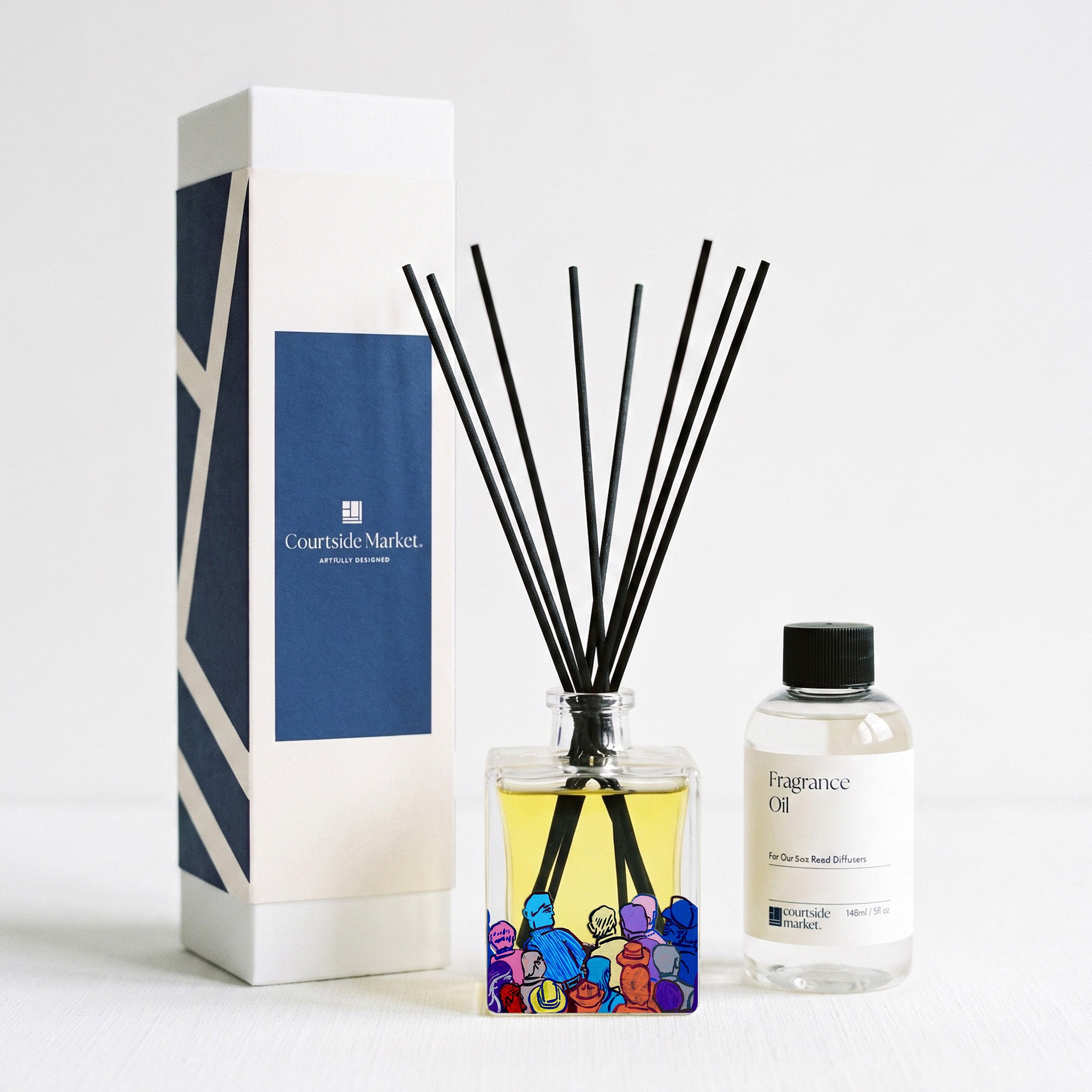 City Commute - Urban Tempo Collection - Citrus & Linen 5oz Oil Reed Diffuser Set
