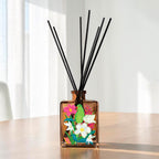 Hawaii - Coconut and Hibiscus 5oz Oil Reed Diffuser Set - Michelle Ingari Parrot Paradise Collection