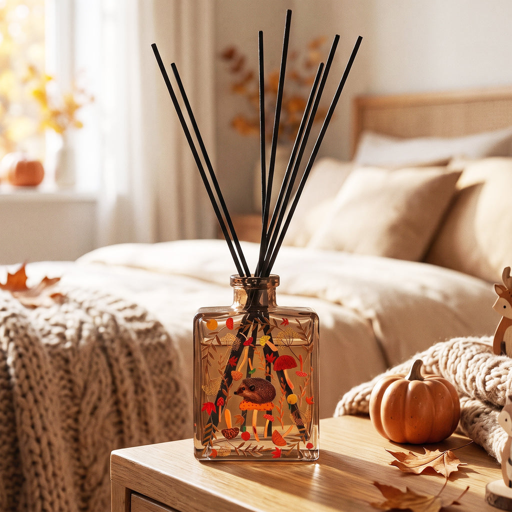 Mushroom Hunting - Nutmeg and Pumpkin Oil Reed Diffuser Set