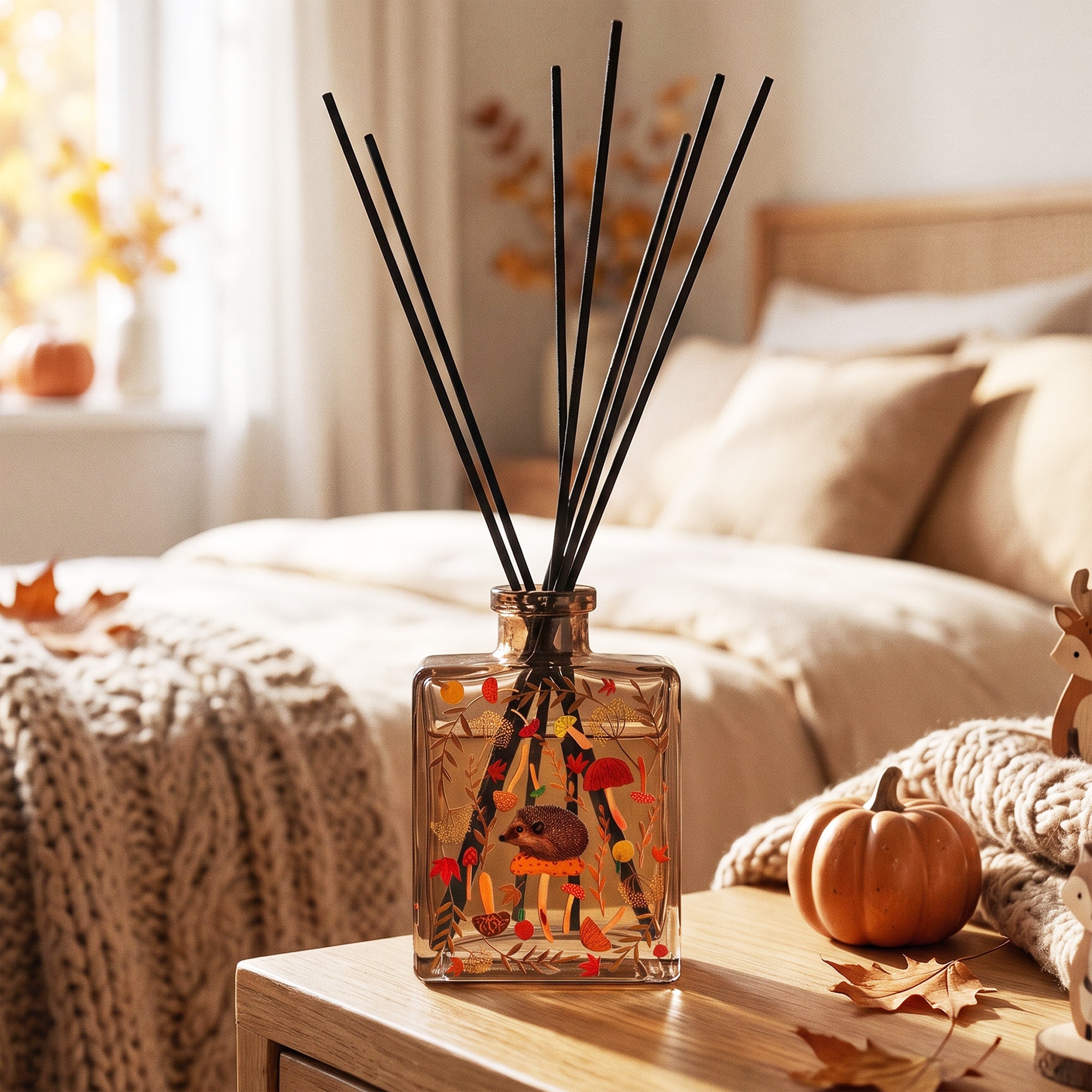 Mushroom Hunting - Nutmeg and Pumpkin Oil Reed Diffuser Set