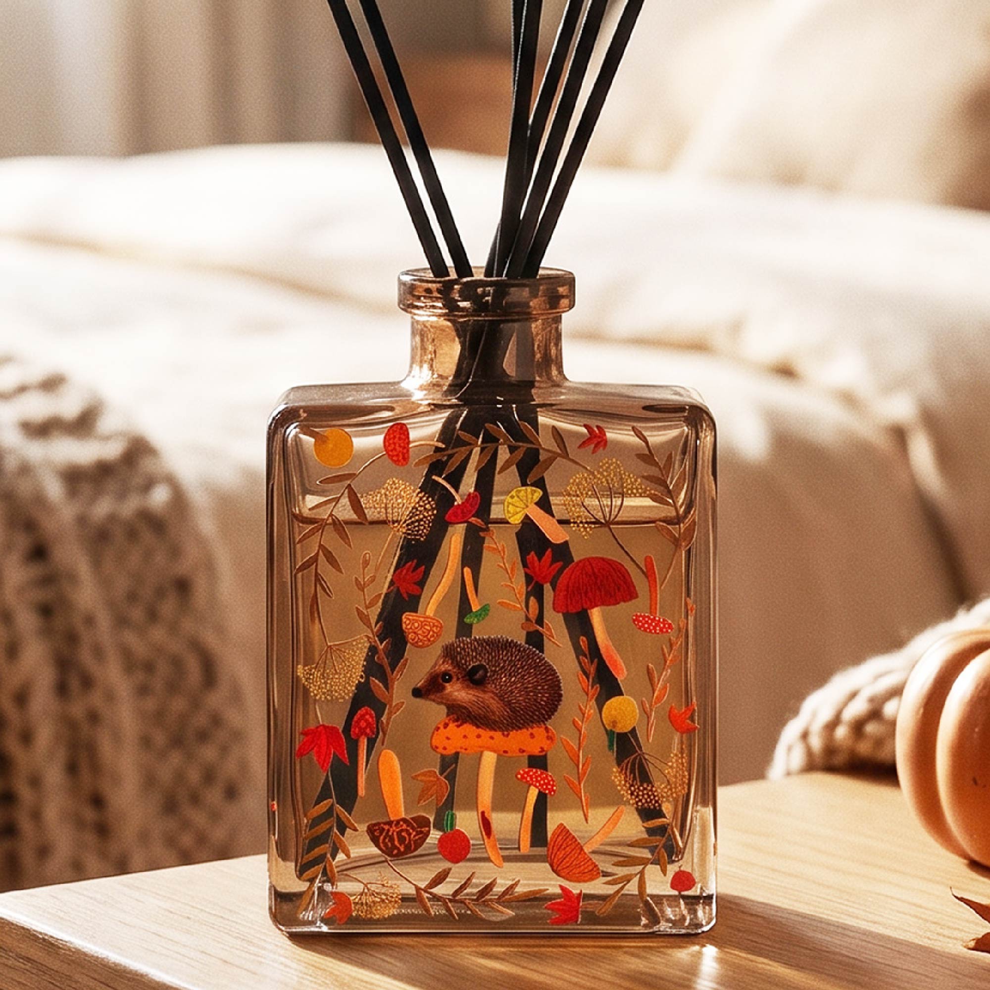Mushroom Hunting - Nutmeg and Pumpkin 5oz Oil Reed Diffuser Set