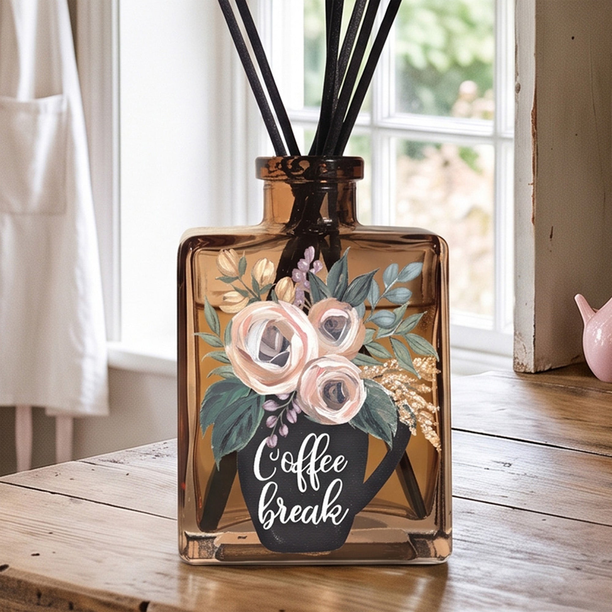 Coffee Break - Caffe Latte 5oz Oil Reed Diffuser Set