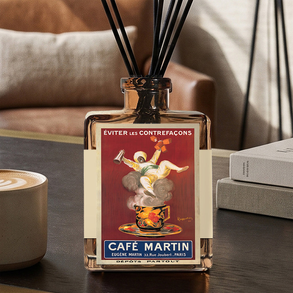 Cafe Martin - Caffe Latte 5oz Oil Reed Diffuser Set