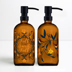 Fall Sweet Fall - 16oz Statement Glass Soap/Lotion Dispenser Set - Michelle Ingari - In the Thicket Collection