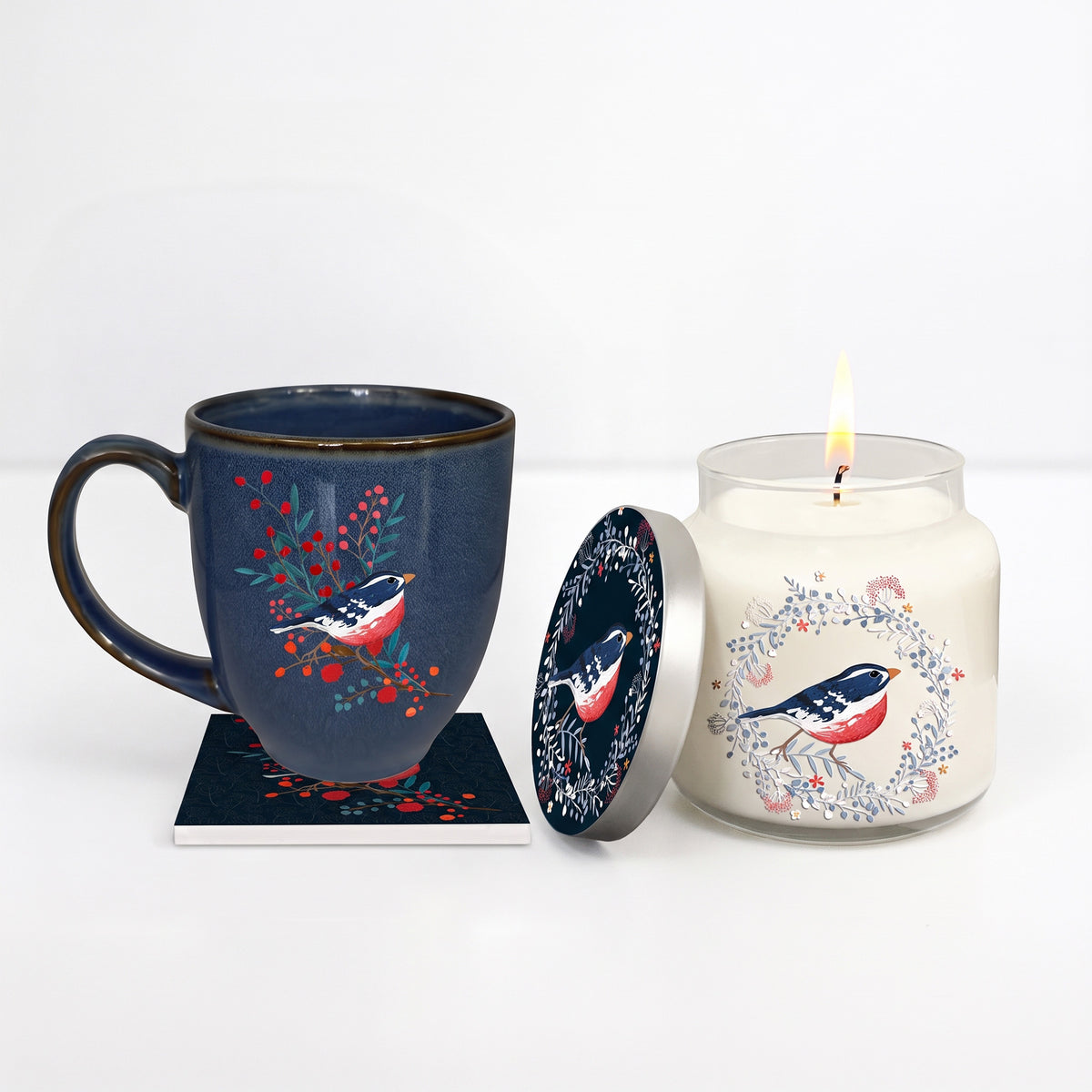 Michelle Ingari Collection - Bluebird Winter - 4 Piece Holiday Gift Set