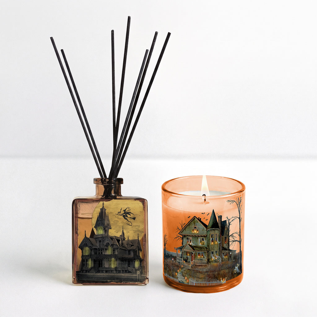 Haunted, Spooky Houses - Holiday 5 Piece Gift Set