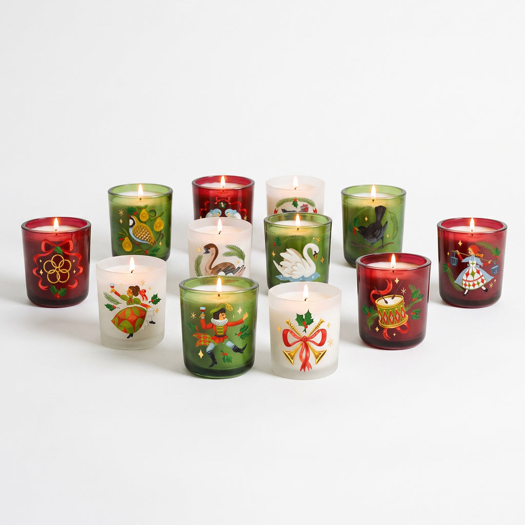 Courtside Market 12 Days of Christmas - Candle Advent Calendar Gift Set