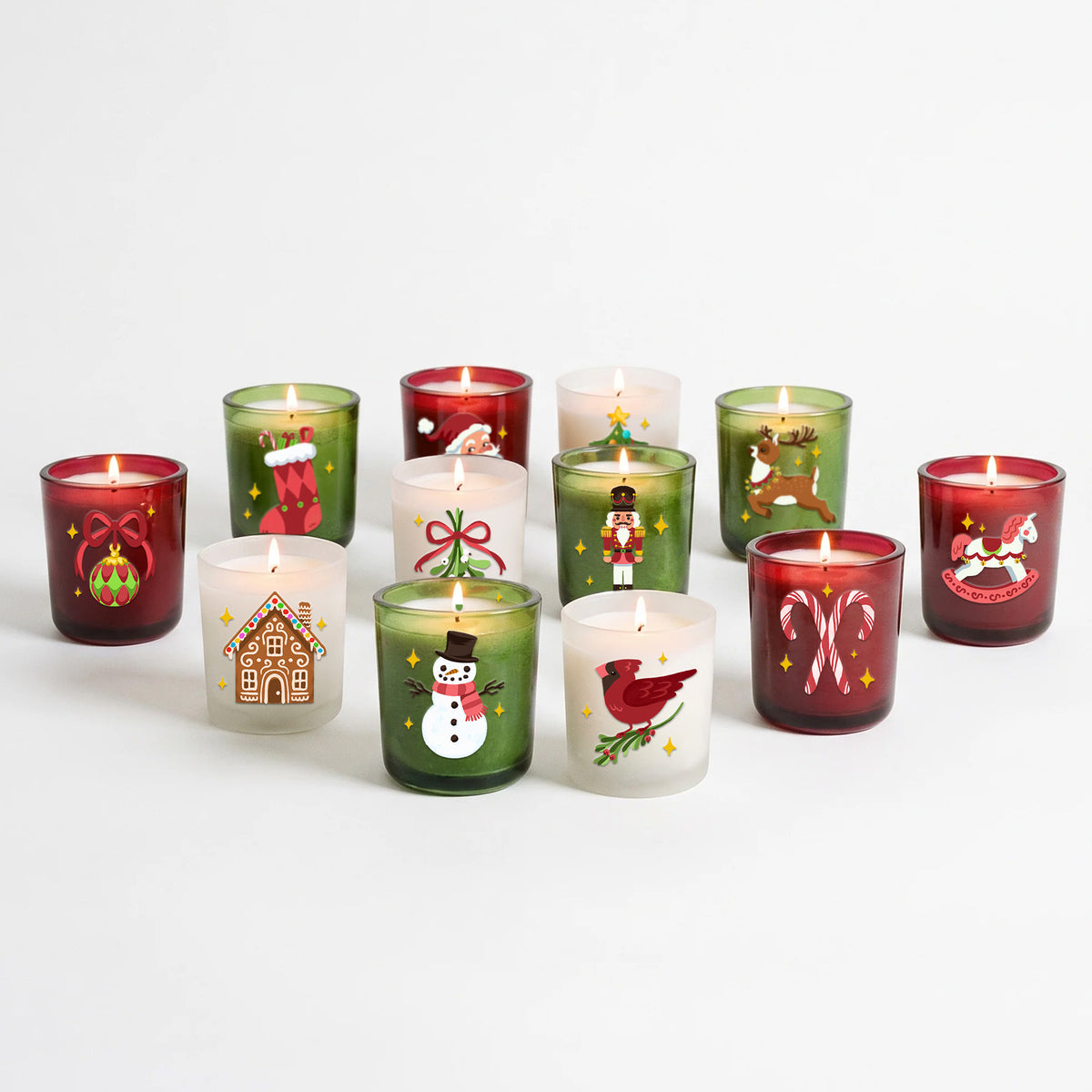 Courtside Market Classic Christmas - Candle Advent Calendar Gift Set