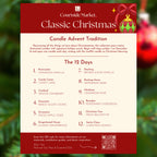 Courtside Market Classic Christmas - Candle Advent Calendar Gift Set