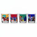 "Jazz Scenes" by Steve Spencer - 4 piece Glass Set
