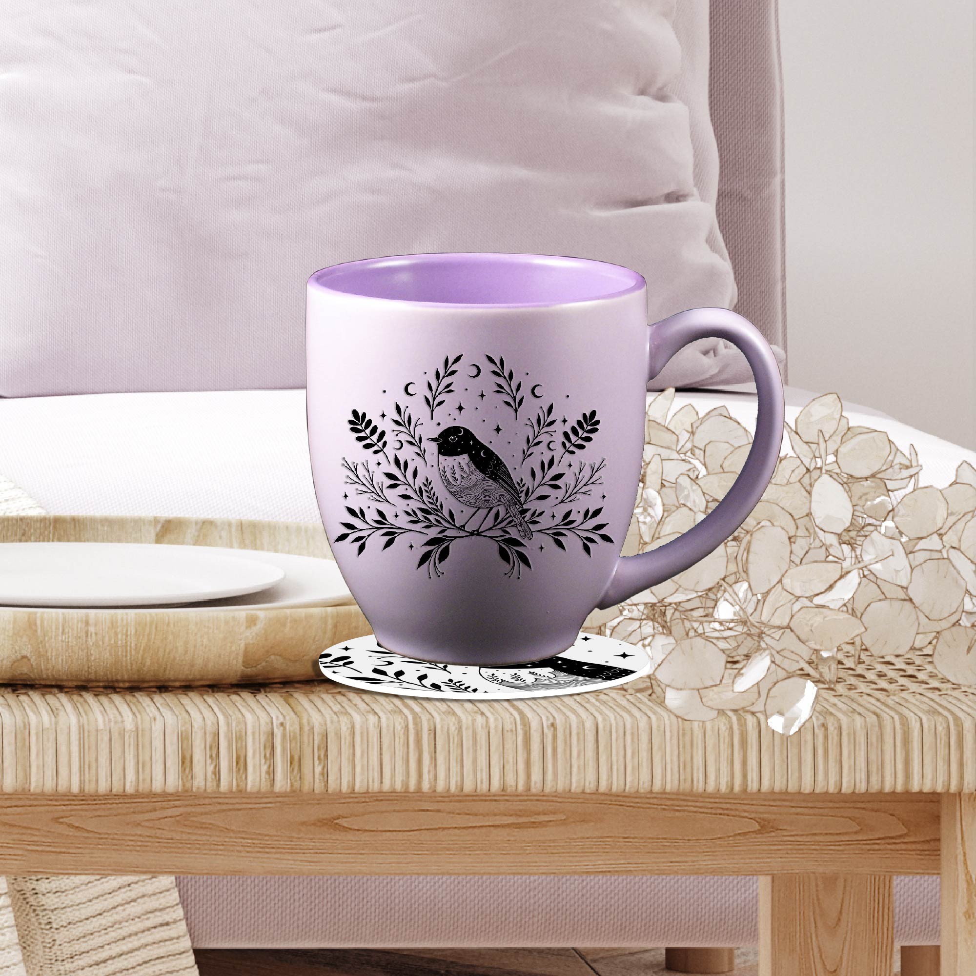 Bird Moon - Mug & Coaster Set