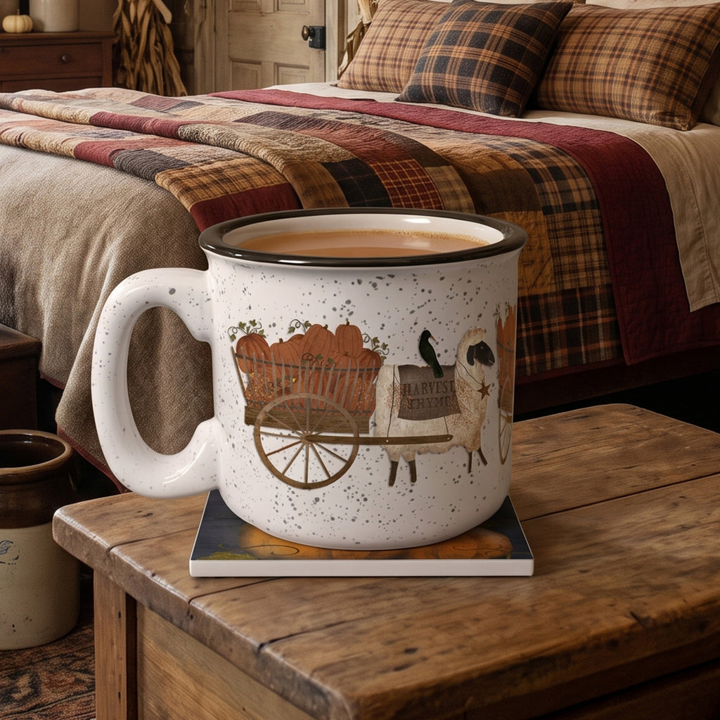 Harvest Thyme | 15oz Ceramic Mug and Coaster Set
