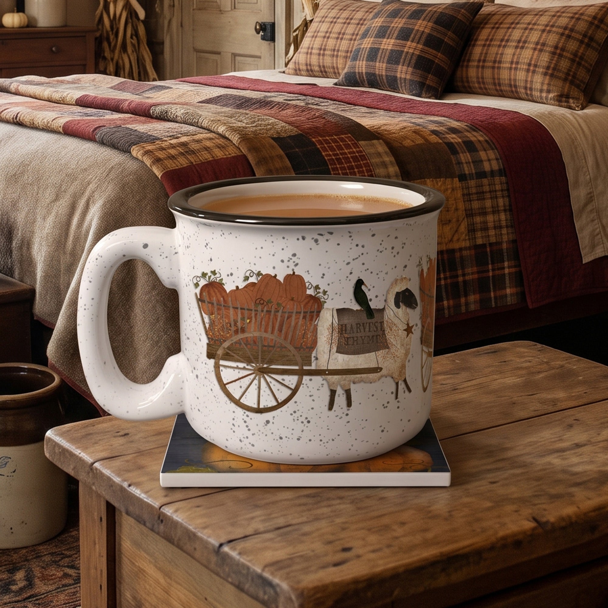 Harvest Thyme | 15oz Ceramic Mug and Coaster Set