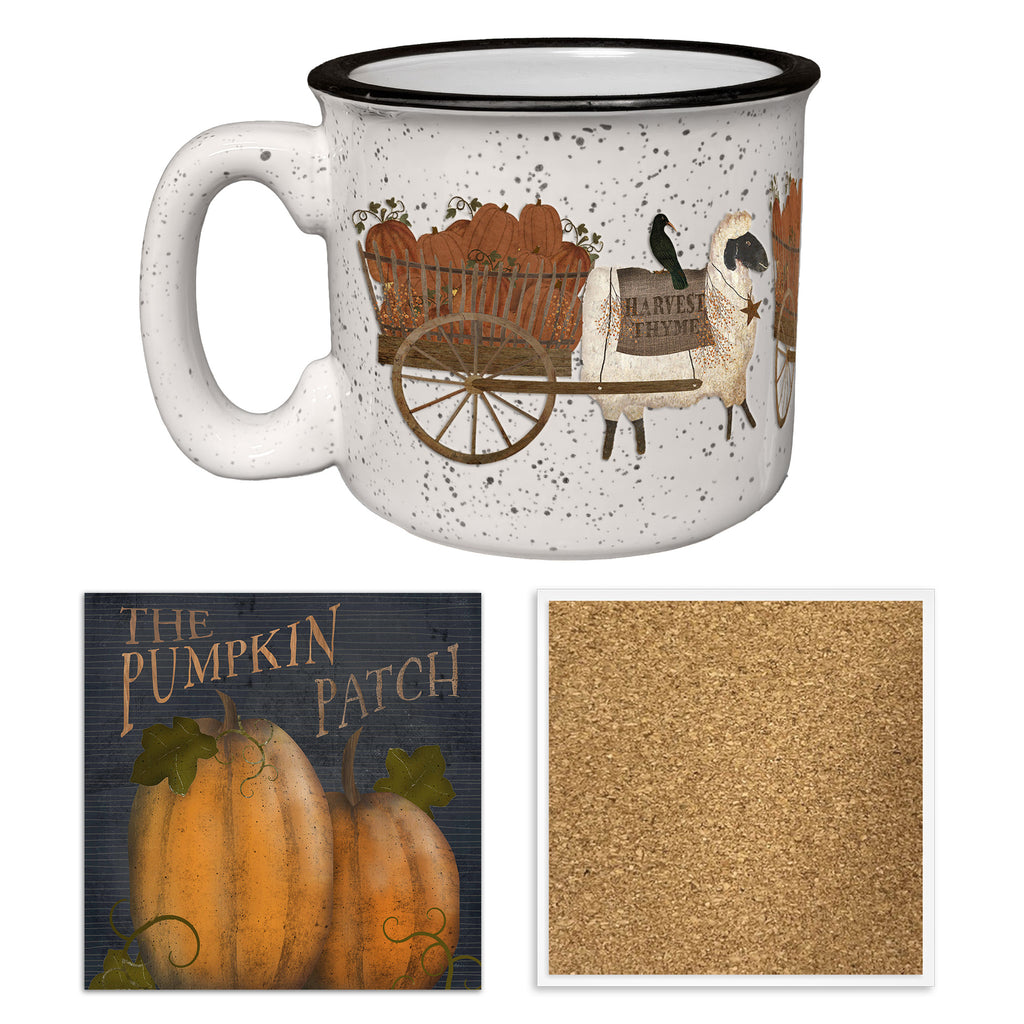 Harvest Thyme | 15oz Ceramic Mug and Coaster Set