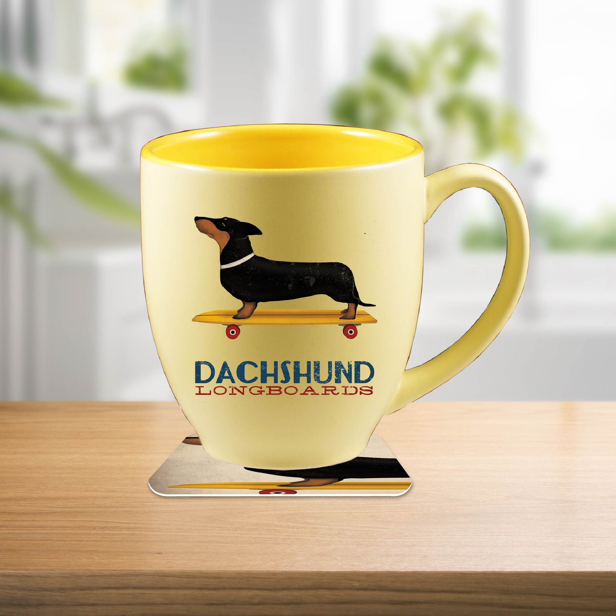 Dachshund Longboards - Mug & Coaster Set