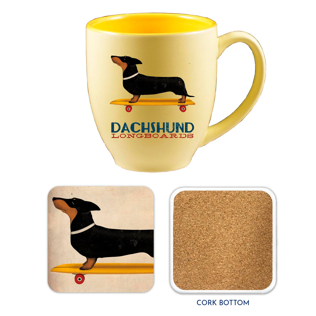 Dachshund Longboards - Mug & Coaster Set