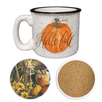 Hello Fall  | 15oz Ceramic Mug and Coaster Set