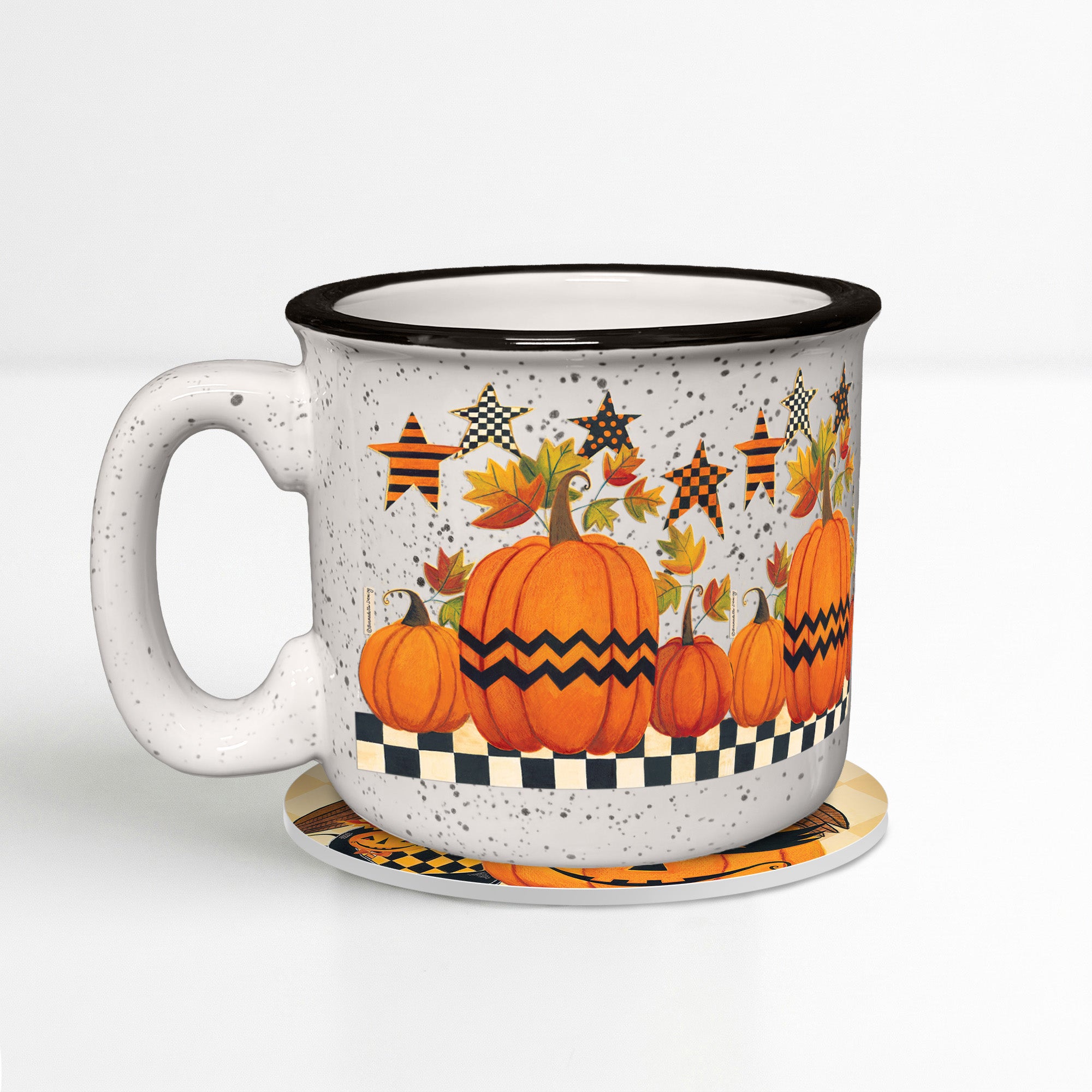 Festivities & Friends | 15oz Ceramic Mug and Coaster Set