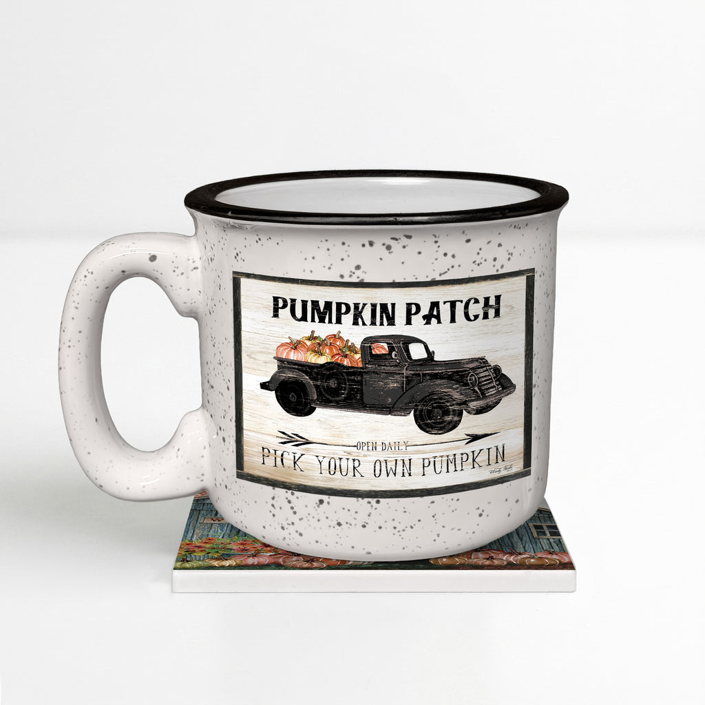 Off to the Pumpkin Patch | 15oz Ceramic Mug and Coaster Set