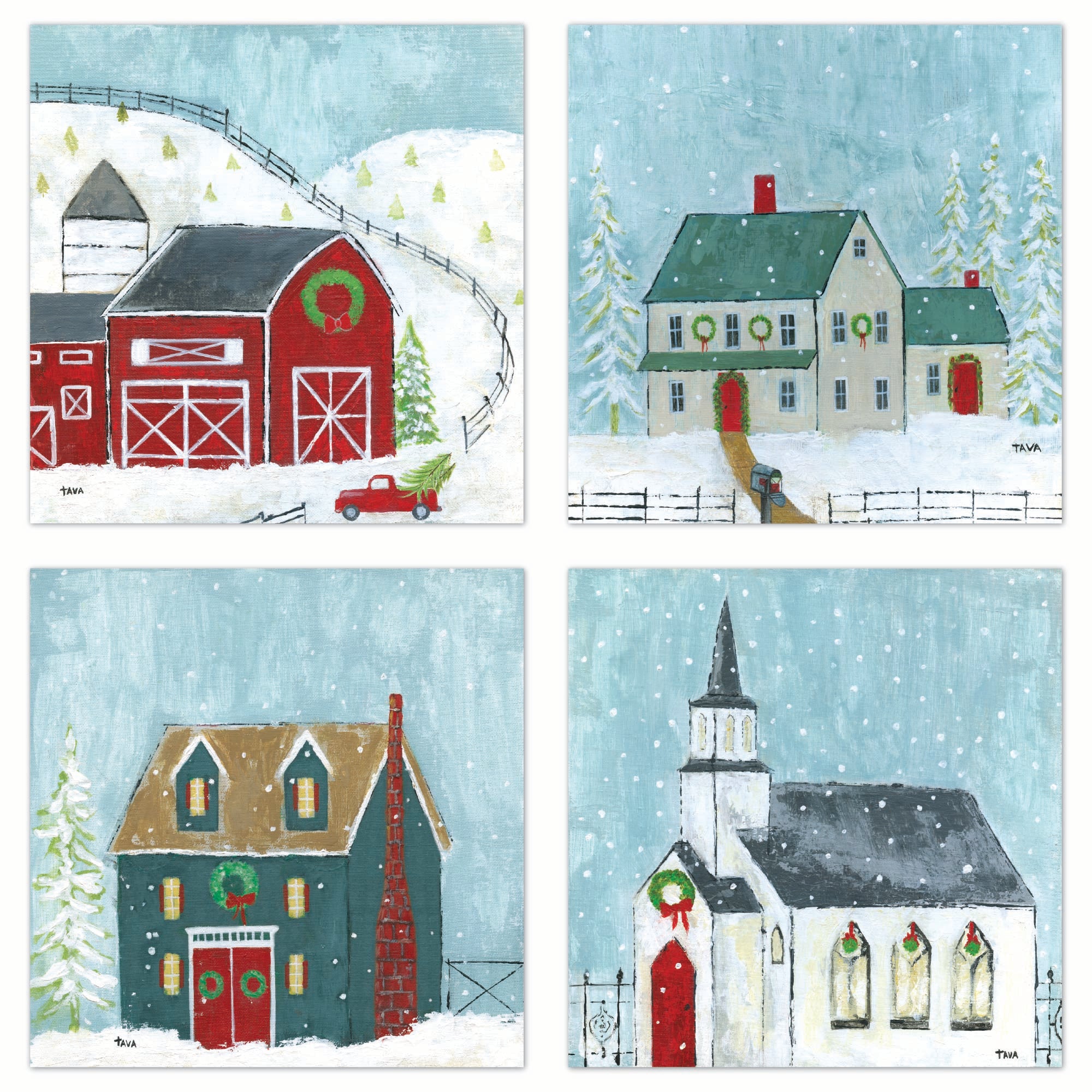 Winter Village - Print Set