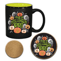Halloween 11 oz Artisan Ceramic Mug & Coaster Set