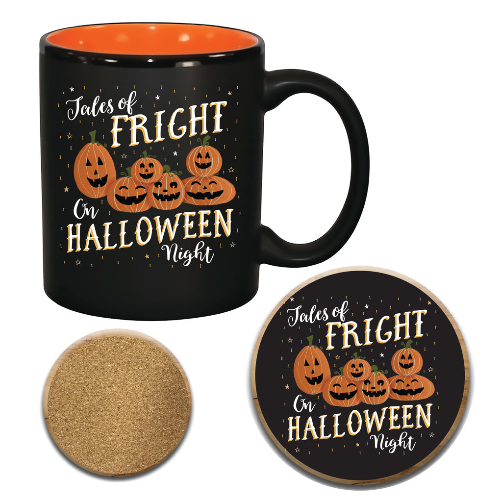 Night 11 oz Artisan Ceramic Mug & Coaster Set