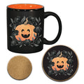Pumpkin 11 oz Artisan Ceramic Mug & Coaster Set