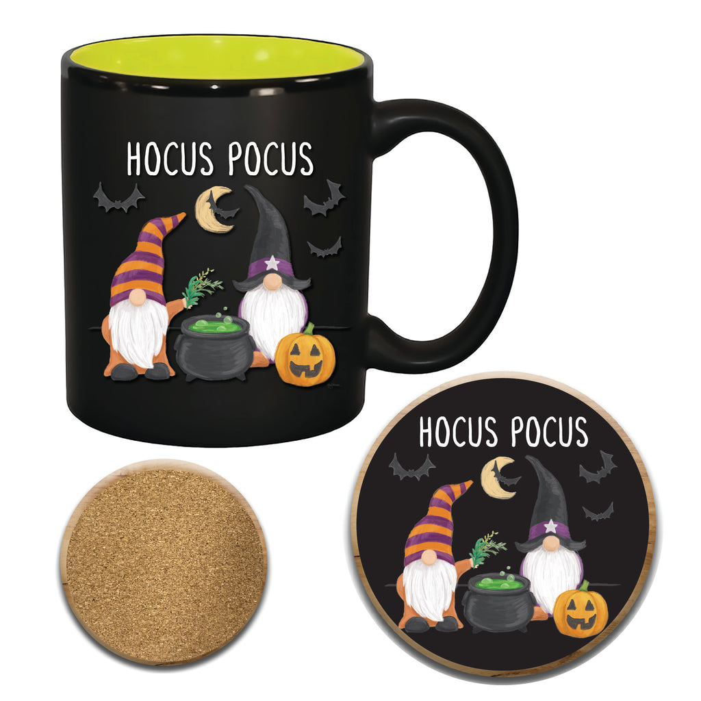 Hocus Pocus 11 oz Artisan Ceramic Mug & Coaster Set