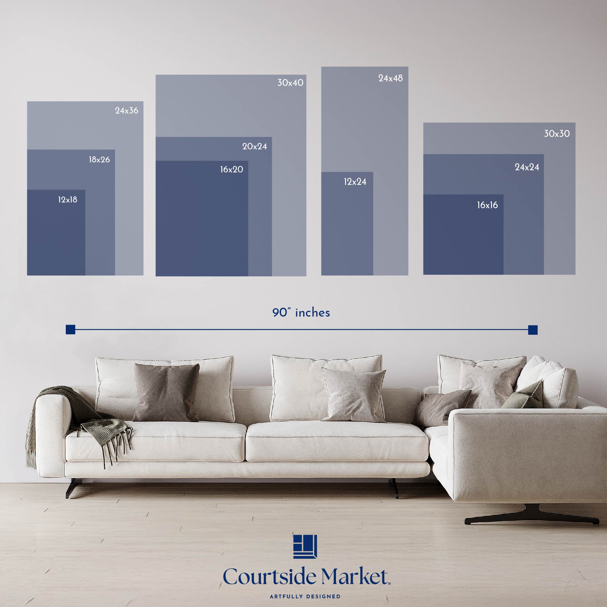 Watering Can - 4pc Gallery Wrapped Canvas Set