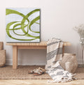 Abstract Chartreuse - Gallery Wrapped Canvas